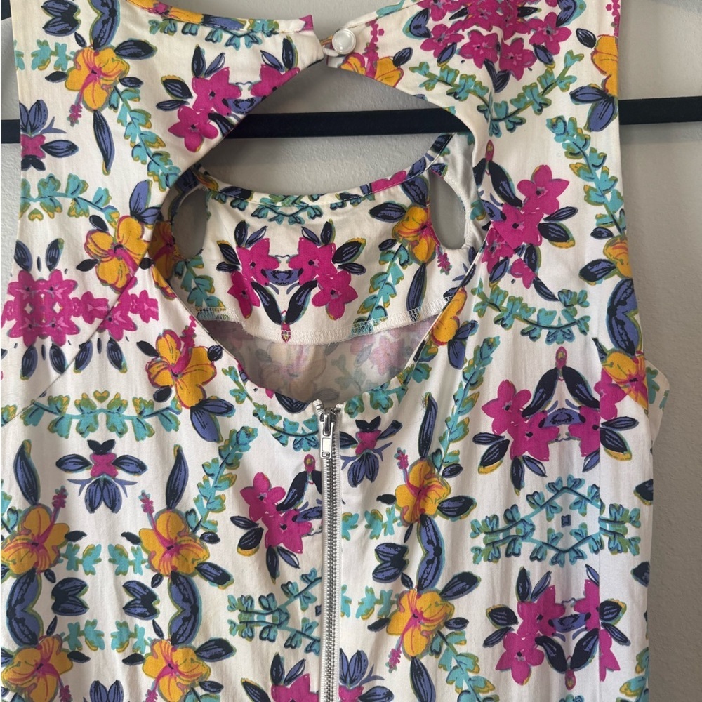 J. Taylor Floral 100% Cotton Dress - Picture 6 of 6